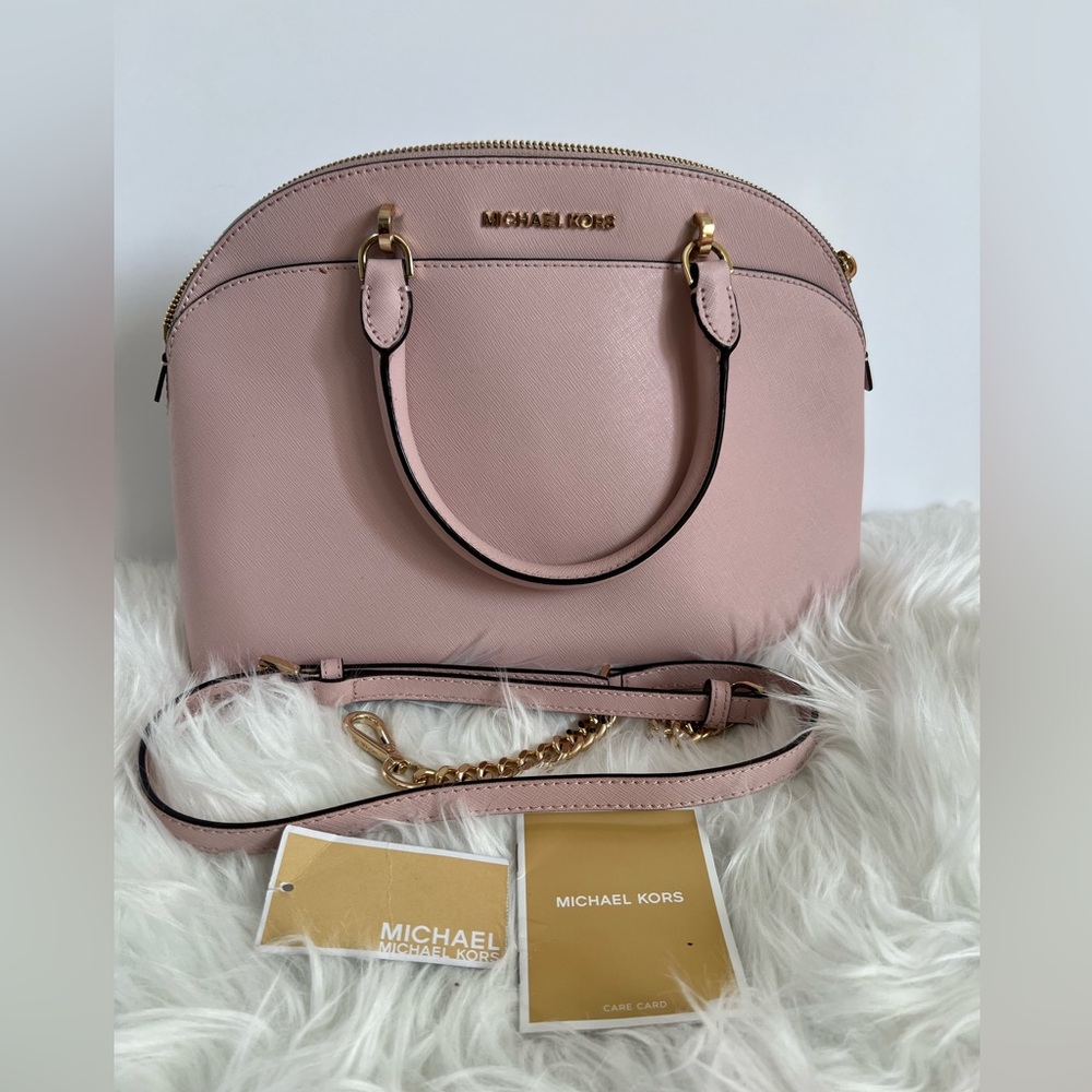 Michael kors pink large crossbody/hand dome bag